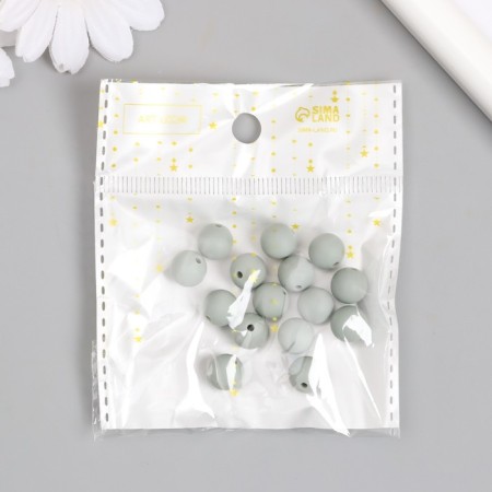 Busina silicone "Round" light green-gray d = 0.9 cm-3