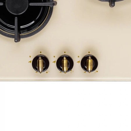 Krona Anima 45 IV, gas, 3 burners, 45 cm, beige.-2