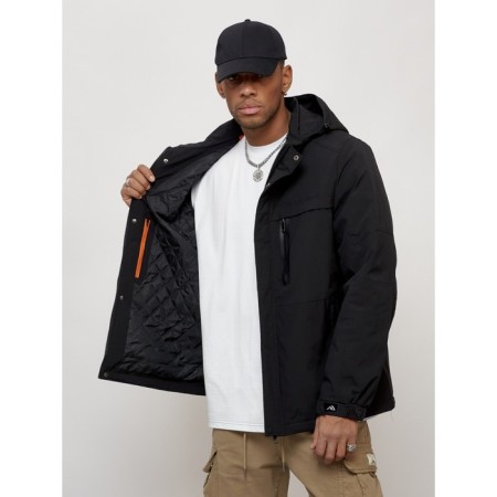 Male spring jacket, size 50, black color-14