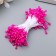 Stamens for artificial flowers "droplets of pink" (set 130 pcs) length 6 cm