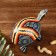 Souvenir-Jewish "Turtle Disneric with a swinging head" tree 17x12x10 cm mix