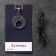 Amulet "Lunnitsa", metal pudter, art casting, 2.5x2.3 cm