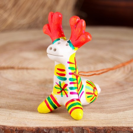 Filimonovskaya toy - whistle "Deer"-9
