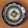 Plate of the Rishtan ceramics "Flowers", blue, flat, 15 cm, mix