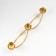Summary Metal for 3 candles "swing" gold 8x4x26 cm