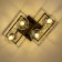 Ceiling chandelier Citilux "Breeze" CL106245, 58.5x33x23 cm, 4x60W, E14, brown color