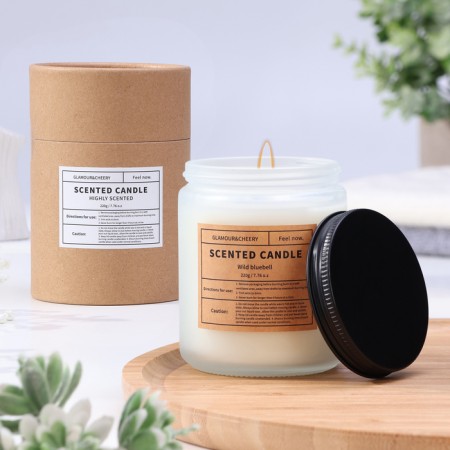 Aromatic candle in the Bank "Amehome", 220 g, wind bells, in a tube