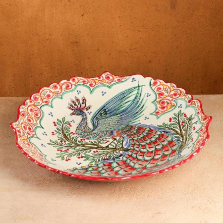 Largan Rishtan ceramics "Bird Bird", 41 cm, corrugated