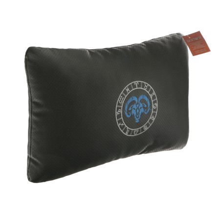 Car carpet pillow of the zodiac Line, Aries, 45 x 28 x 12 cm, black-1