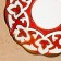 Pakhta plate red in gold