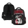 School backpack 40 x 30 x 19 cm, ergonomic back, Bruno VisConti 12-002 + Penal, Football, Black