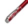 Gift handle, ballpoint, in a plastic case, rotary, "Francoise", burgundy-silver
