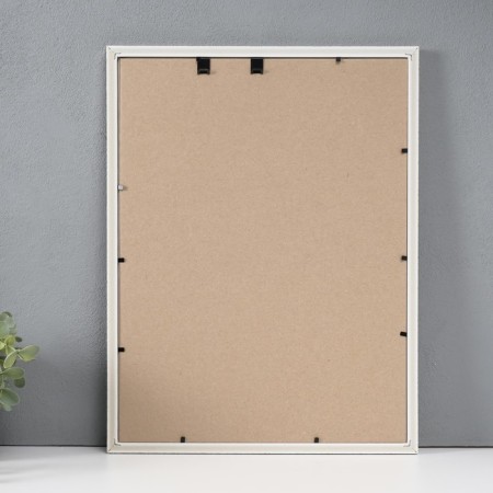 Photo frame plastic "reed" 30x40 cm, white-1