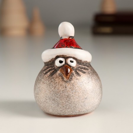 Souvenir Ceramics "Chick in a red cap" 4.8x4.9x6.3 cm