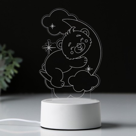 Acrylic lamp "Bear", model GBV-0121-2