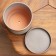 Flower Pot "Brussels" gray gold cylinder No. 4, 4.2 l
