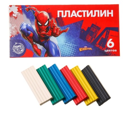 Plasticine 6 colors 90 g "superhero", Spider-Man-5