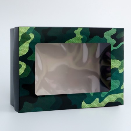 The box is folding, the lid is, "Congratulations", 21 x 15 x 7 cm with a window-3
