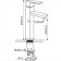 Melana F6110 sink mixer, high spout, stainless steel