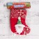 Nosok for gifts "Night before Christmas" Santa Claus, 13x17.5 cm, red