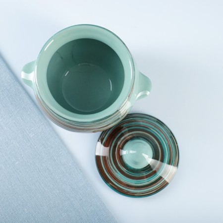 Ceramic pot for baking No. 5 with handles, 0.5l / 10x10.5cm, Scandinavia-2