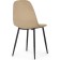 Lilu Metal Metal Metal Carcass/Velu, black/beige 44x51x85 cm