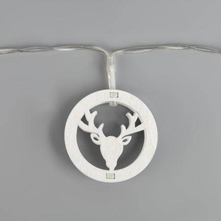 Garland “thread” 2 m with nozzles “deer”, ip20, transparent thread, 10 LED, warm white glow, AAH2-2