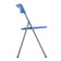 Folding chair on a metal frame, blue