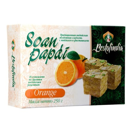 Air Indian sweets "Soan Papdy" Orange, 250 g-1