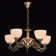 Ariadne chandelier, 5x60W E27, antique bronze