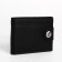 Male purse for magnet, department for bills, for maps, for coins, black color