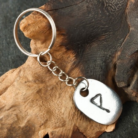 Amulet "Scandinavian runes", runo Wuno, 21x29mm, metallic-5