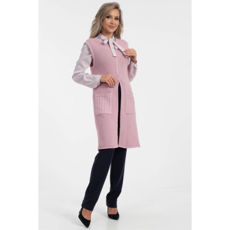 Women's vest, size 46, pink color-1
