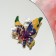 Brooch "Butterfly Abstraction", colored in gold