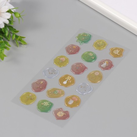 Stickers for creativity plastic "Warm wealth" 9.3x20.4 cm-2