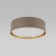 TK Lighting Bilbao 4399, E27, 4x15W, 600x600x170 mm, beige, gold, gold