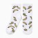 Women's socks "Banans", white color, rr 23-25