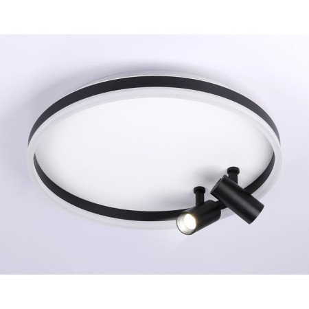 LED ceiling LED with Ambrella Light, Linetech, FL5113, LED, 43 W, 3225LUM, 3000-6400K, Black, Black-4