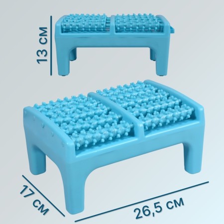 Feet massage, 26.5 × 17 × 13 cm, on a stand, brown color-2