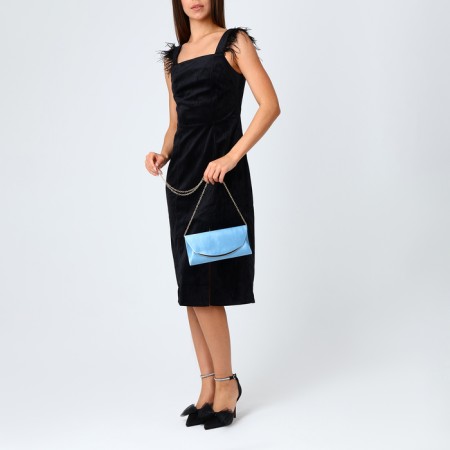 Women's bag on magnet, blue color-1