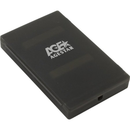 External case for HDD/SSD AGESTAR SUBCP1 SATA black plastic 2.5 "