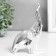 Souvenir Ceramics "Elephant - Dobrot Up" silver 8x5.3x14 cm