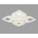 LED LED LED Ambrella Light, Ice, FA1737, 8XLED, 215 W, 16125LUM, 3000-6400K, white color, chrome
