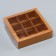 Box for 9 sweets, 13.7 x 13.7 x 3.5 cm. Confectionery packaging