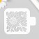Sunflower stencil 9x9 cm