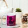 Sublimation mug "in a quiet whirlpool" with application