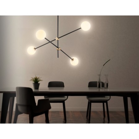 Suspended Ambrella Light, Modern, TR2507, 4XG9, Black color, brass-5