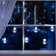 Garland "fringe" 2.4 × 0.7 m with nozzles "balls", ip20, transparent thread, 108 LED, glow white, 8 modes, 220 V