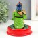 Plastic pendulum from the solar battery "Guan Yu with the dragon at the armor" 11.5x11.5x15 cm