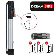 Telescopic Dream Bike pump, gray color